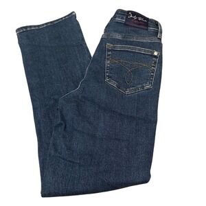 Judy Blue Designer Jeans Size‎ 0/24 Dark Wash Straight Leg Denim Comfort Stretch